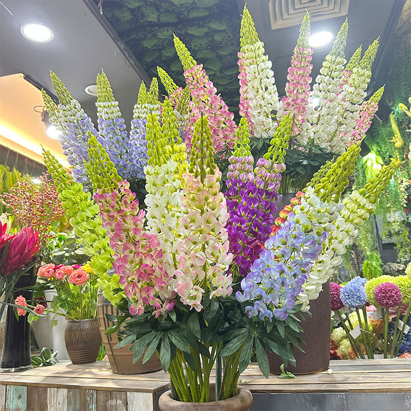 单支飞燕草长杆大支仿真