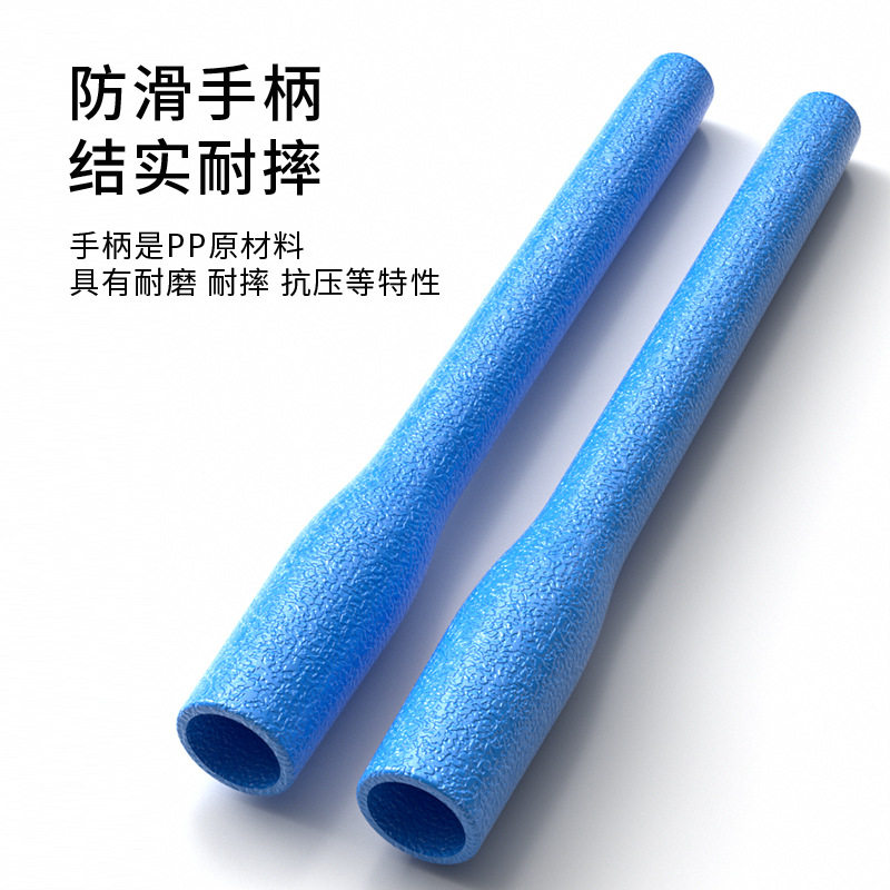 防滑手柄竹节硬珠跳绳儿