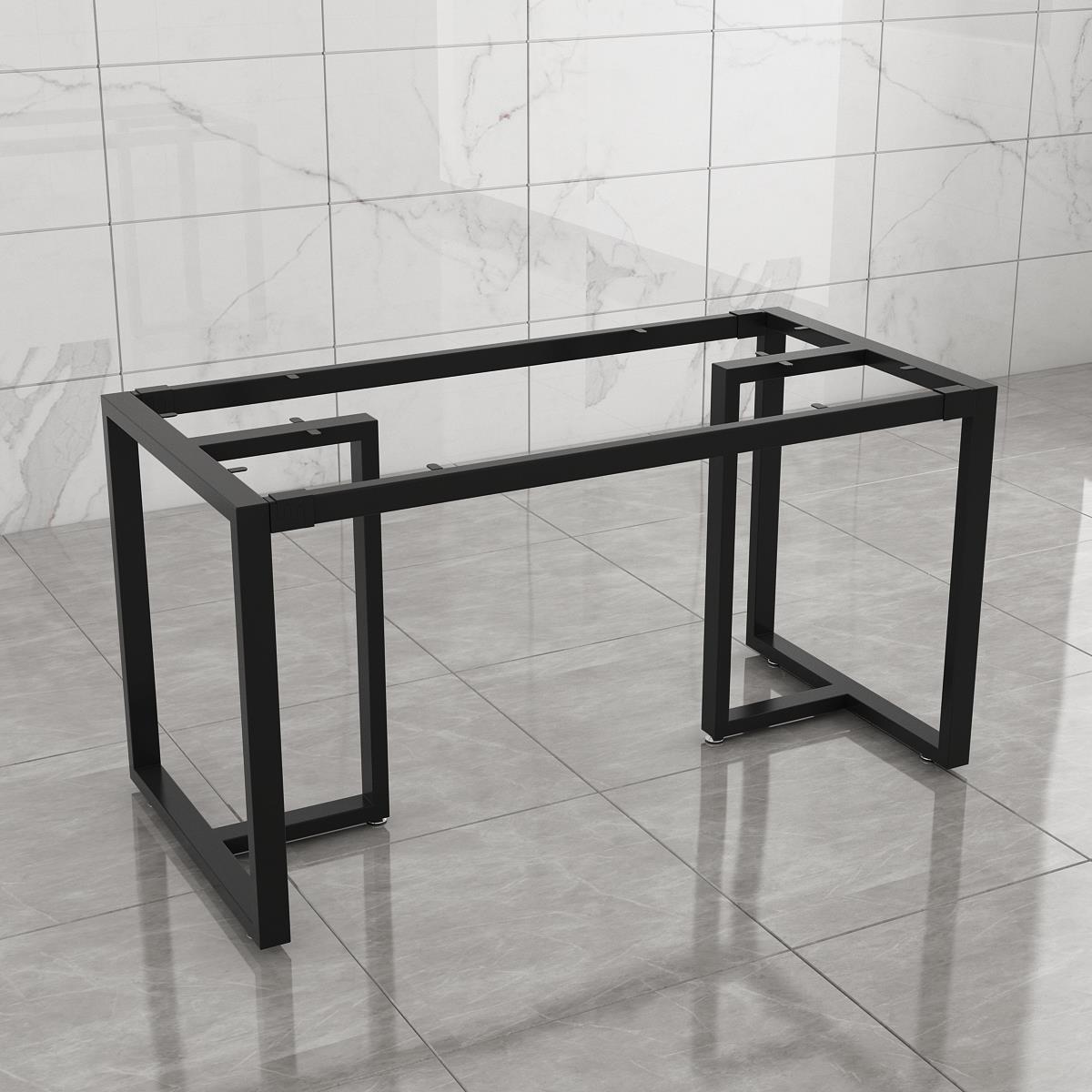 定制铁艺桌腿支架桌子腿办公桌脚大板桌子桌架金属脚架餐桌脚底座