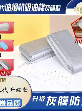 【下单立减50】第三代新升级加厚款灰膜抽油烟机吸油棉阻燃通用ZH