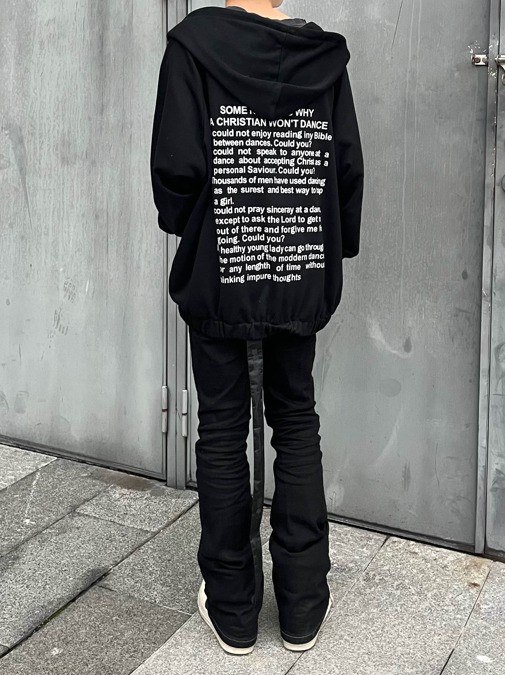 自主 erd 忧郁的富二代外套 cleanfit风格标语拉链宽松连帽衫卫衣怎么样,好用不?