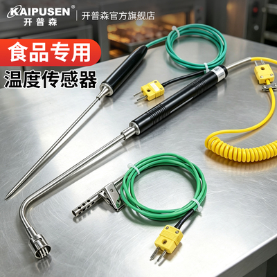 开普森pt100热电阻k型热电偶食品用刺入铁板烘箱牛排测温度传感器