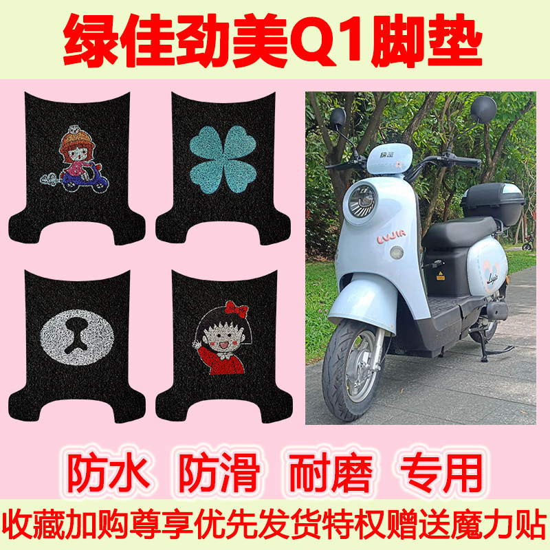 适用绿佳劲美Q1电动车脚垫 TDR976Z专用脚踏垫防水防滑脚踩垫地垫