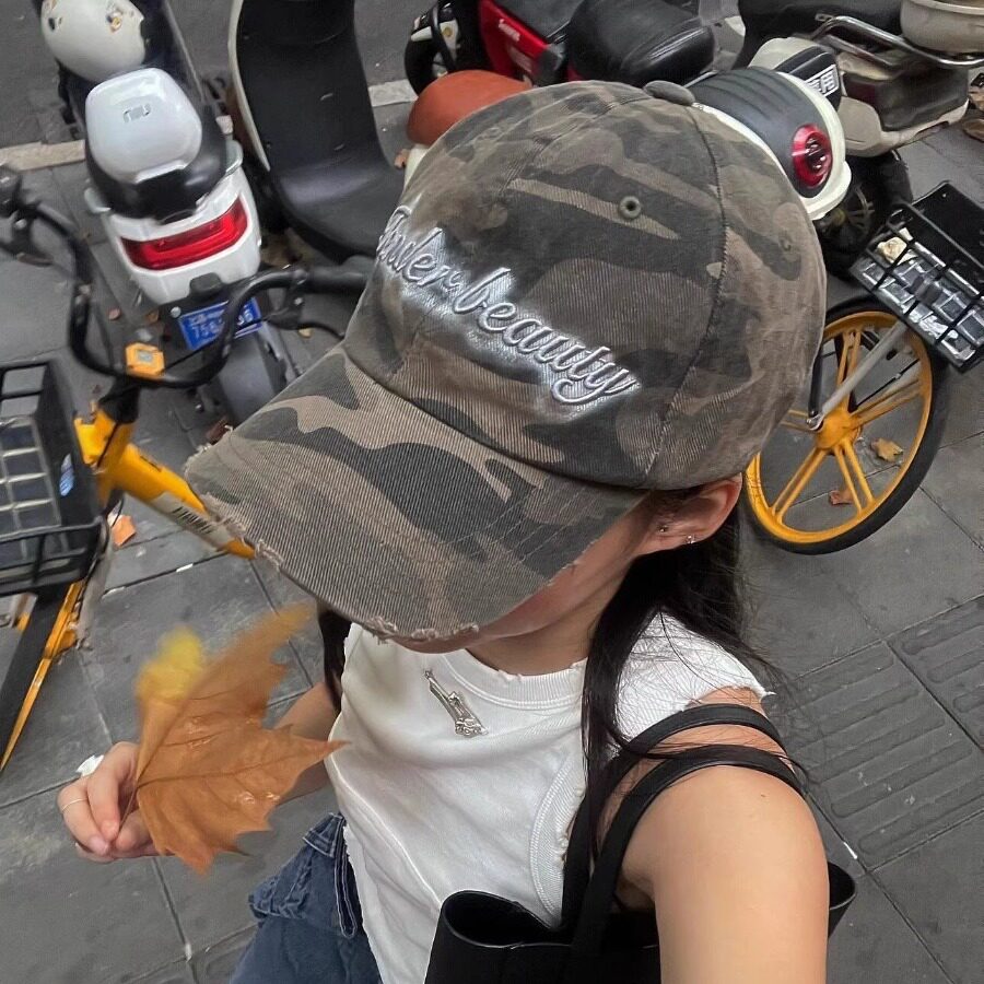 姜涩琪同款韩国新款迷彩