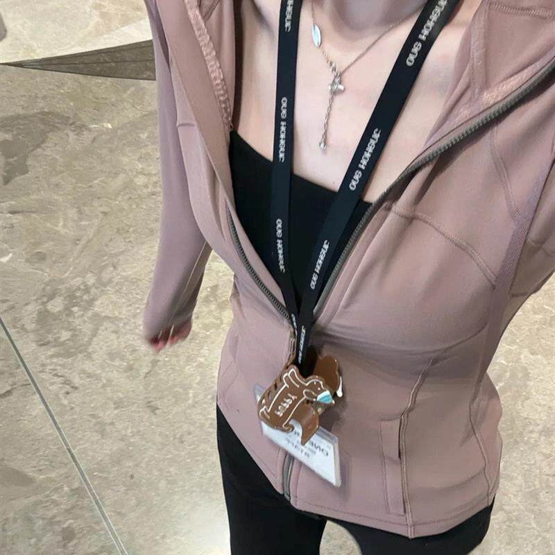 2026年春季新款瑜伽服女健身修身长袖立领防晒衣巨好看的显瘦外套