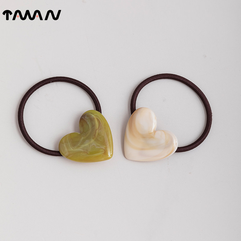 欧美爱心发绳高弹力简约橡皮筋复古气质牛筋高马尾扎头发圈头饰女,饰品/流行首饰/时尚饰品新,发饰,淘宝优惠券,粉丝福利购,淘宝优惠卷