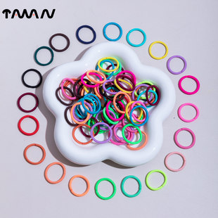 彩色小皮筋高弹性结实耐用不伤发宝宝拇指发圈胶圈橡皮筋女孩头绳