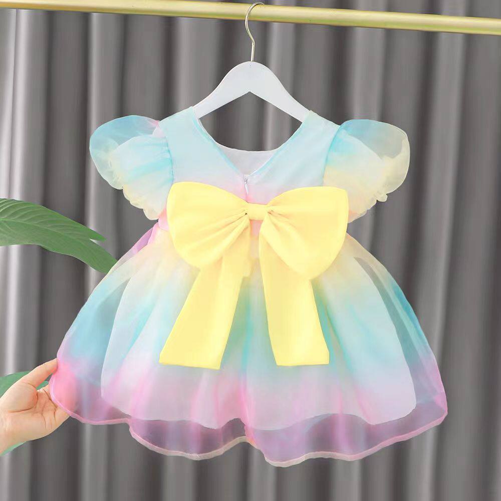 婴儿新款0-4岁周岁礼服小