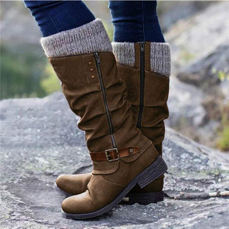 shoeswomen大码中长筒骑