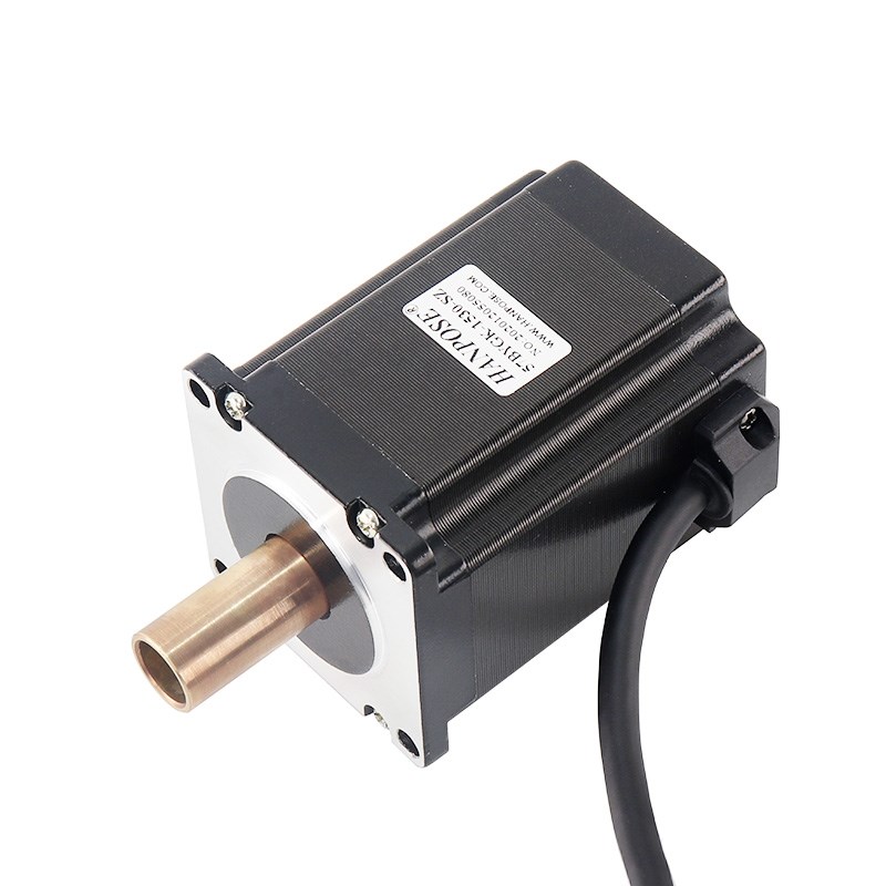 57步进电机中空轴 两相四线 可通气穿孔马达 3D打印雕刻机双出轴