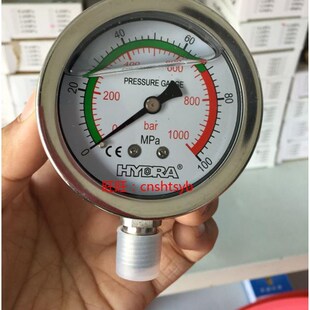 1000bar油压表液压表耐振压力表 60BF全不锈钢压力表100Mpa