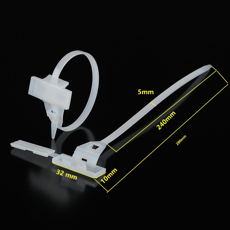 带牌电缆线标牌扎带尼龙防水标示牌盒扎带标签记I号5*180 5*240mm