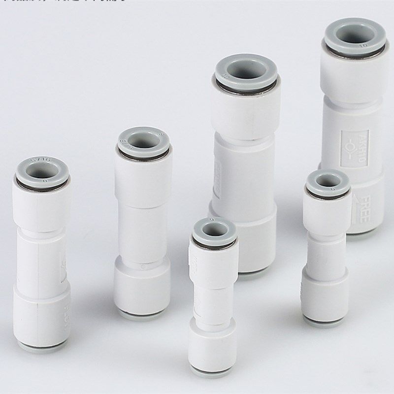 气管单向阀AKH06/08/04AKH12-00MM空气单向止回阀 快插接头PU6 8