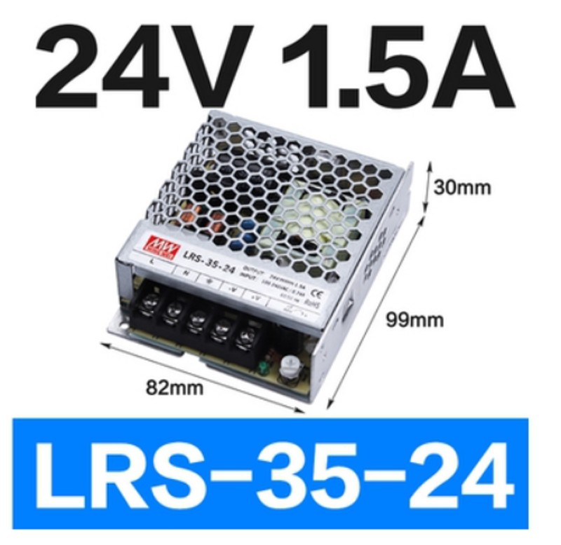 超薄LRS-350/200/100/50v开关电源220转DC24V12VDC5V明纬48v变压