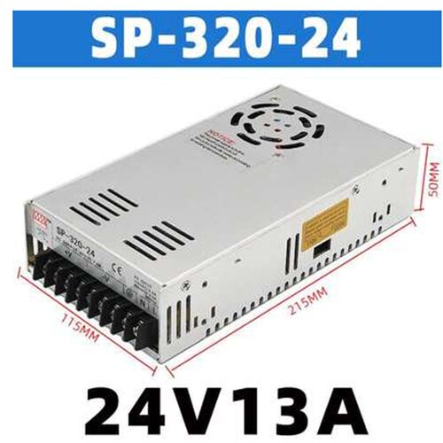 SE明纬SP-320-12/24/36/48V直流稳压带PFC功能350W25A开关电源20A