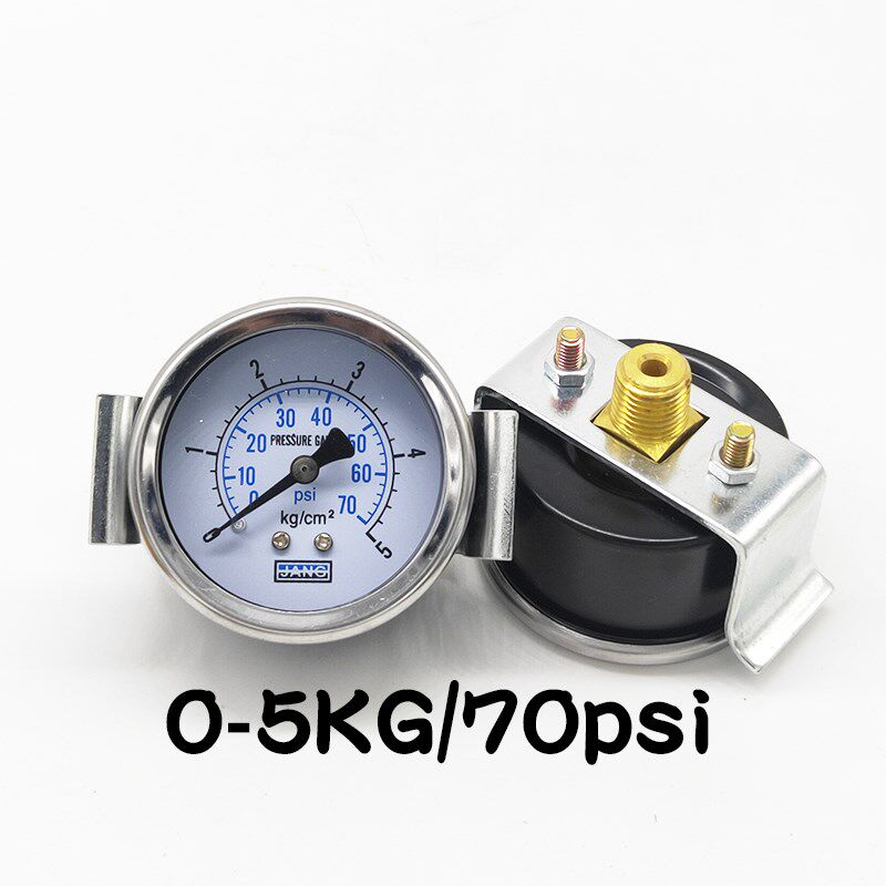Y40ZV轴向带支架气压力表GU40mm表盘真空表点胶机喷涂压屏机10KG