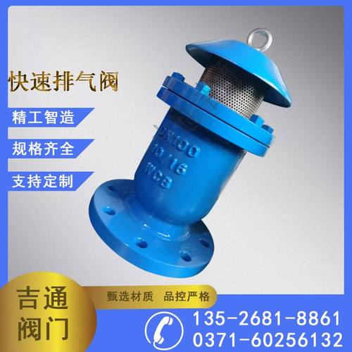 KP快速排气阀 铸钢单口进气阀复合式法兰自动排气阀 管道吸气阀