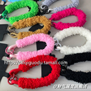 纯色多巴胺高颜值手提双扣百搭旅游精致吊绳 结实舒适学生女款 毛绒手腕可爱保暖挂绳防丢绳手机壳冬日新品 短款