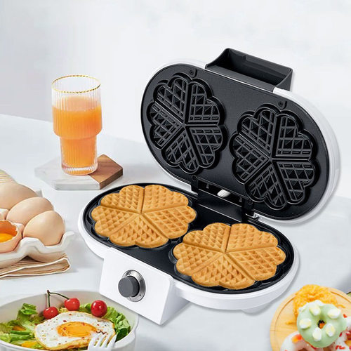 跨境心形华夫机单板三明治机两片吐司机面包机早餐机WAFFLE MAKER