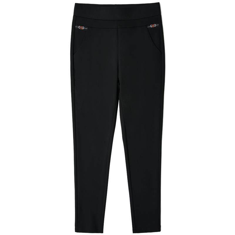 中年妈妈裤子宽松直筒裤女士夏季薄款女裤弹力百搭夏天外穿休闲裤