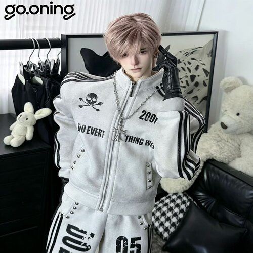 GOONING x DETW 75叔体ob24 azone特六娃衣印花上衣运动休闲套装