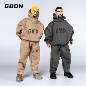 GOON 1/6兵人衣服潮流运动卫衣卫裤套装宽松12寸可动人偶服装配件