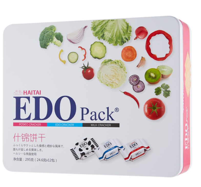 韩国进口 EDO Pack什锦饼干295g（24.6g*12包）