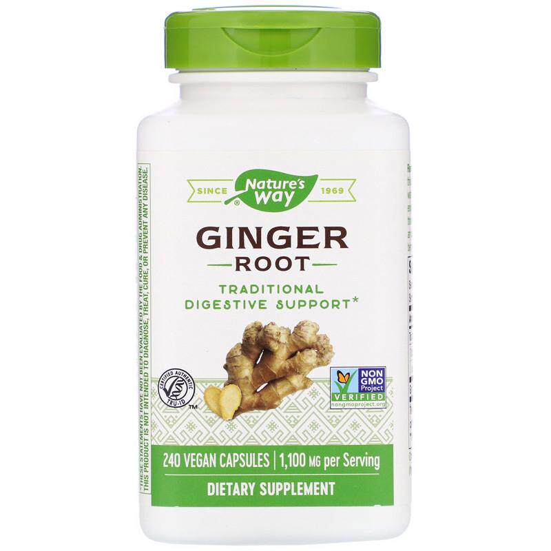 美国 Natures Way Ginger root 生姜根 550mg 240粒素食胶囊