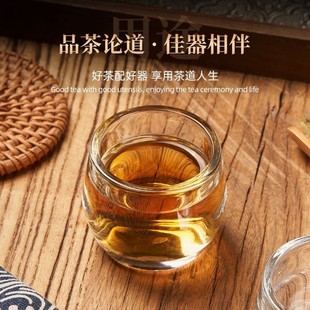 水杯高颜值ins风高档主人杯功夫茶杯水晶玻璃杯水杯家用喝水泡茶