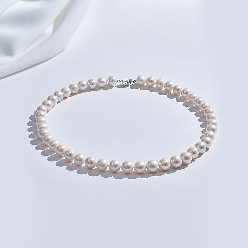 奢珠天然淡水珍珠项链正圆强光