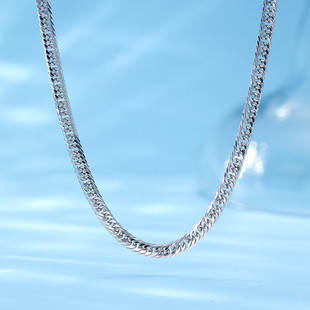奢珠pt950铂金项链锁骨链官方旗舰店正品