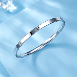 奢珠pt950铂金手镯官方旗舰店正品