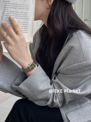 IEKE韩系高级感手表女款竹节方形