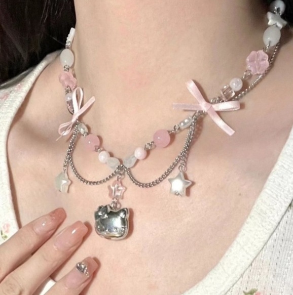 新款kt项链女凯蒂猫吊坠生日礼物