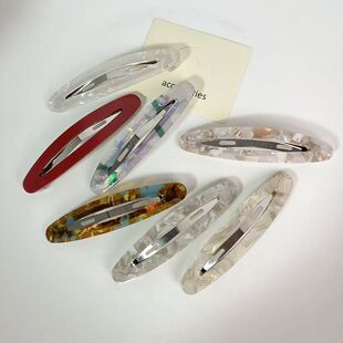 镂空细长夹气质发夹醋酸刘海夹侧边碎发夹子发卡头饰刘海夹发饰