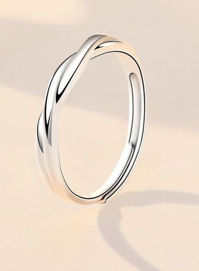 莫比乌斯环情侣对戒小众设计