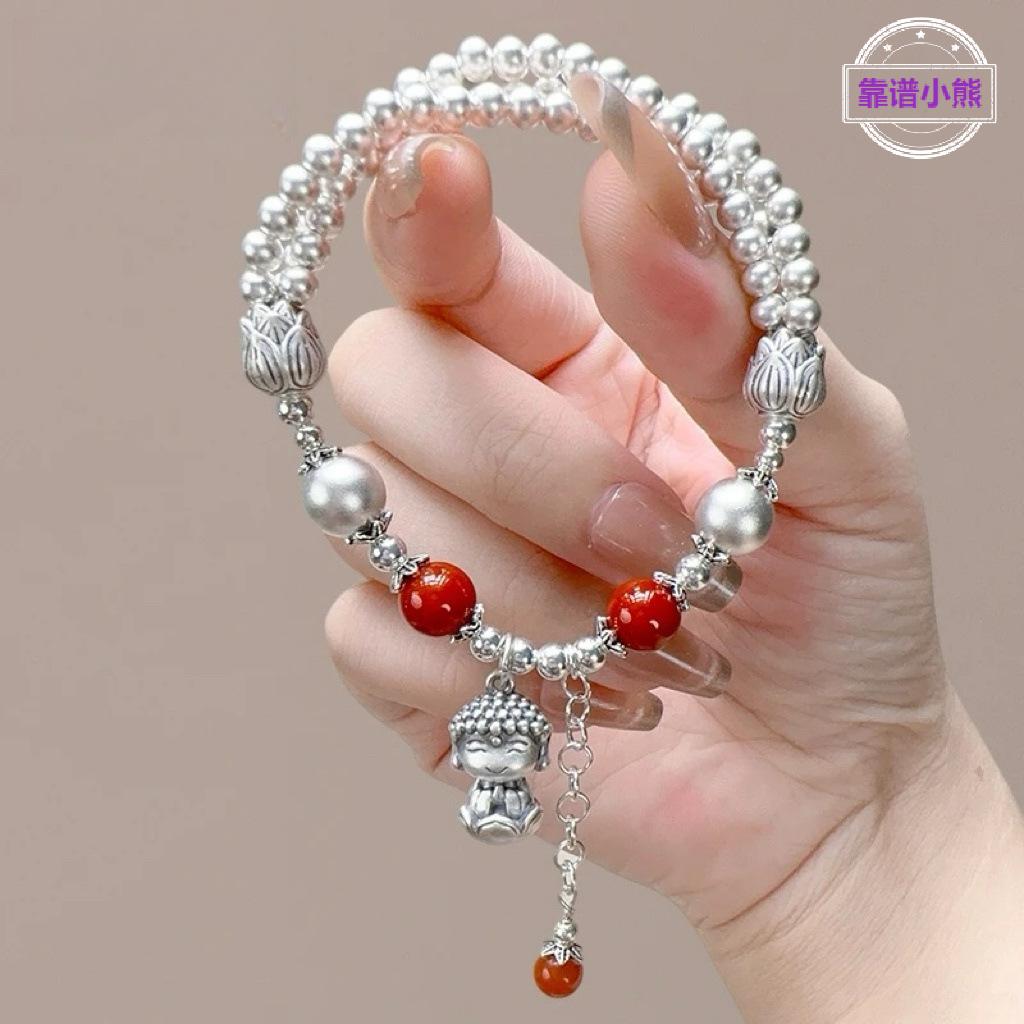 盘缠莲花宝宝佛南红国潮三生三世