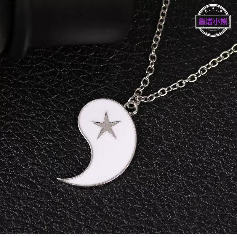 韩版时尚几何项链女冷淡风拼接