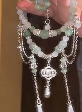 玉生烟中式双圈叠戴手链