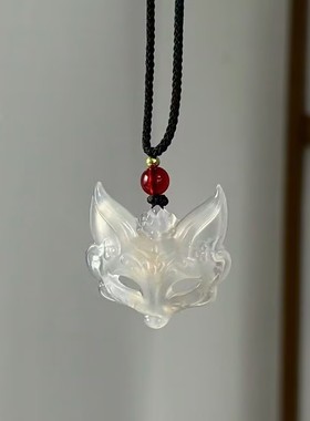 狐狸面罩项链情侣守护吊坠