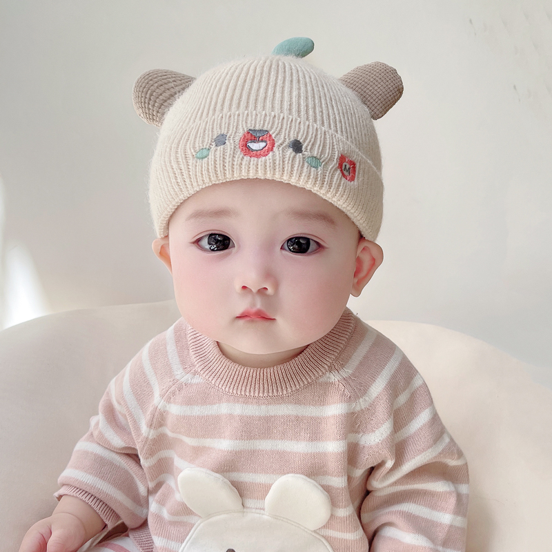 秋冬季宝宝加厚帽子韩版保暖