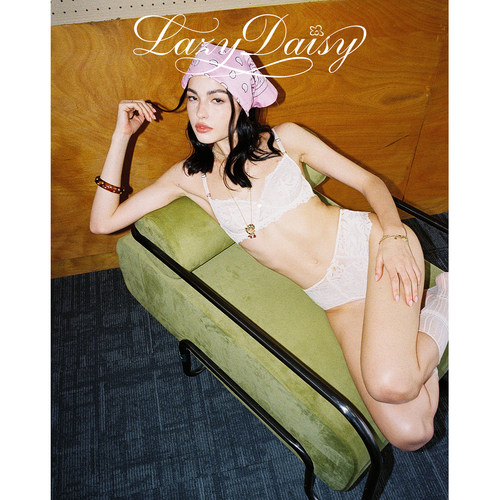 Lazy Daisy Clemence系列 法式刺绣蕾丝轻薄无垫内衣套装女文胸