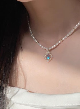 轻奢法式复古珍珠项链