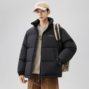 2024新款 鸭鸭300 冬季 羽绒服男款 青少年情侣面包服外套 高充绒短款
