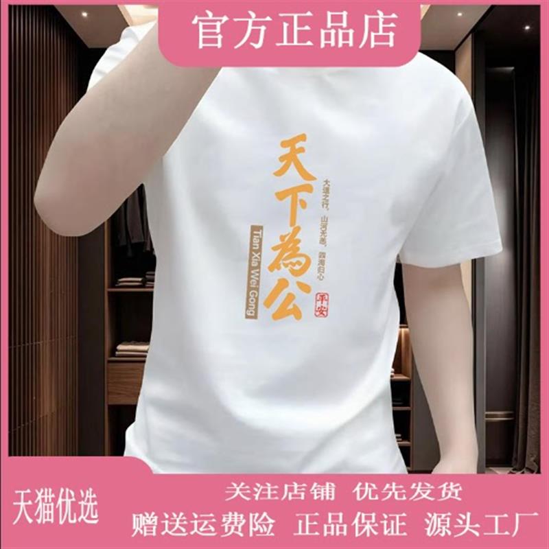 仕咖服装Amphelisia夏季男短袖T恤时尚印花休闲百搭潮牌圆领上衣