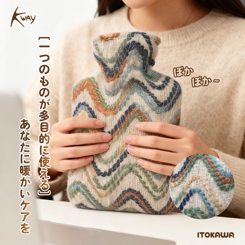 日式k-way注水式暖水袋