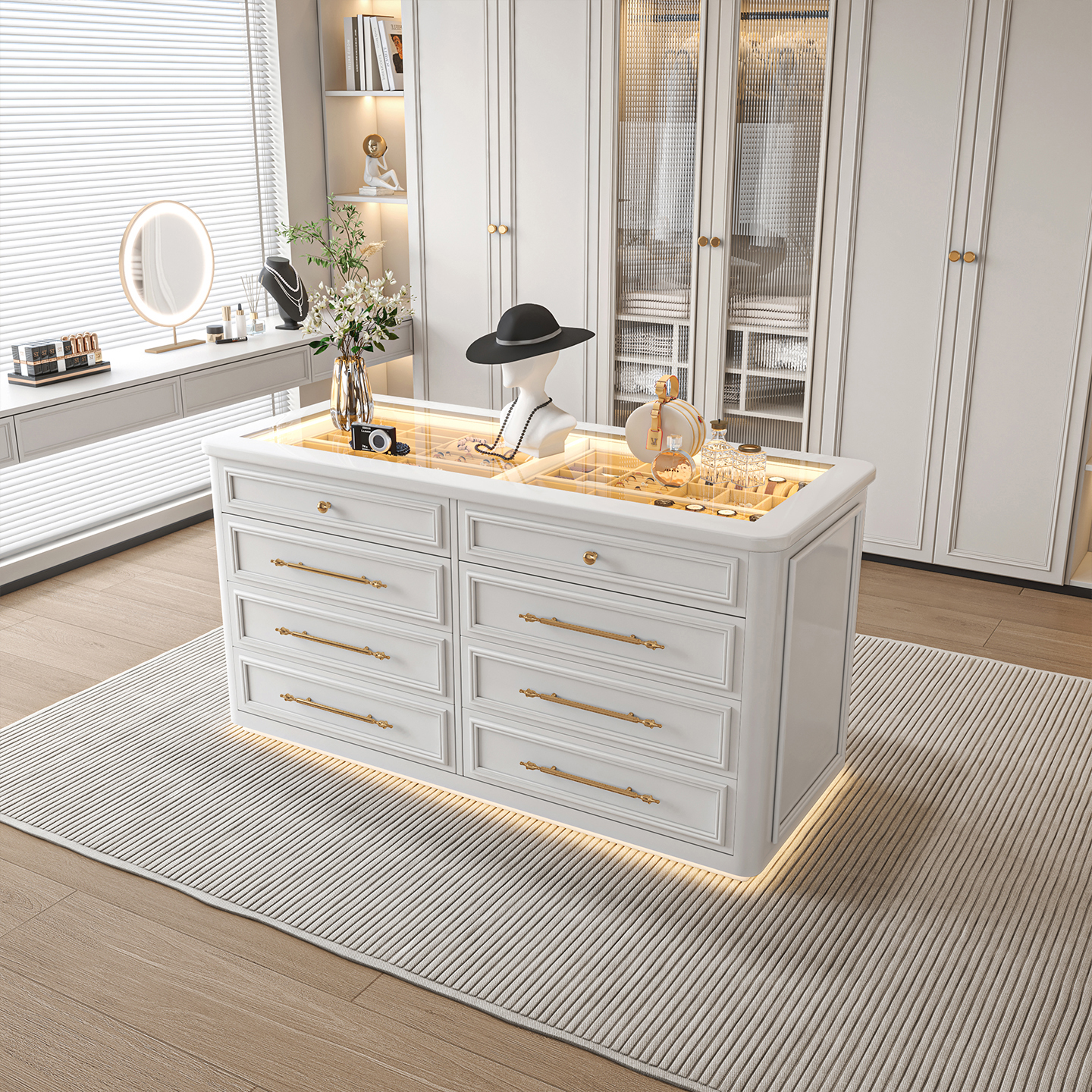 中岛柜首饰柜珠宝收纳柜首饰品柜