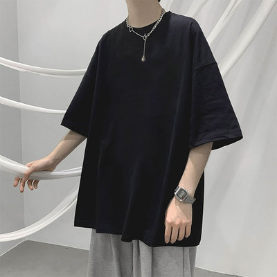 美式慵懒风oversize穿搭短袖t恤