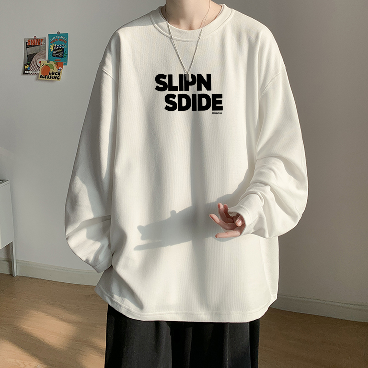 男士内搭可外穿打底衫2025新款秋冬季德绒男生高级感长袖t恤上衣