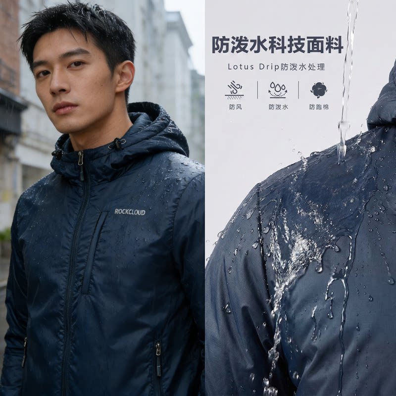 岩云2026新款棉夹克户外运动休闲羊毛保暖棉服抗皱防泼水大码